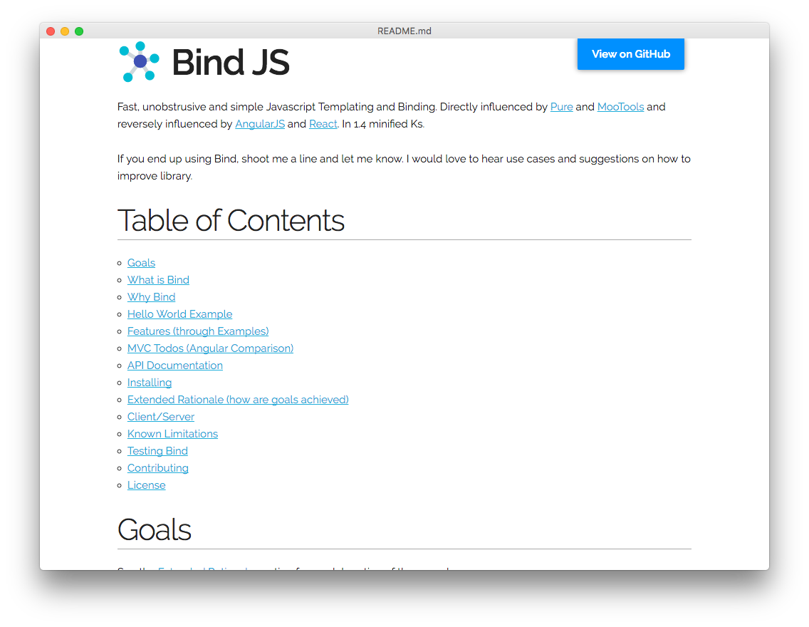 Bind.JS Screenshot